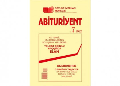 Abituriyent DİM №7Jurnal 2022| PDF YÜKLƏ