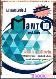Magistratura, dövlət qulluğu, müəllimlərin işə qəbulu. Məntiq - Etibar Lətifli (ELS Group) Test V nəşr|PDF INDIR
