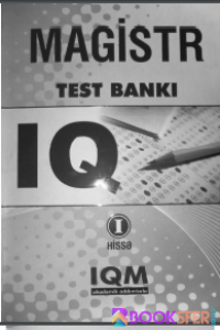 Magistr test bankı (I hissə) - IQM Test 2012|PDF İNDİR