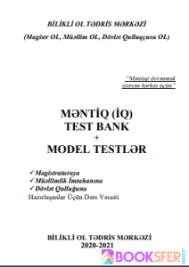 Məntiq (IQ) test bank + model testlər -  Məntiq. Bilikli OL (Magistr OL) Test 2020|PDF YÜKLƏ