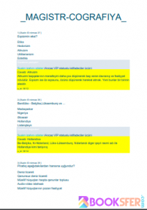 Bilikli OL (Magistr OL) - bilikliol.az testlərinin izahı. Məntiq Testləri|PDF YÜKLƏ