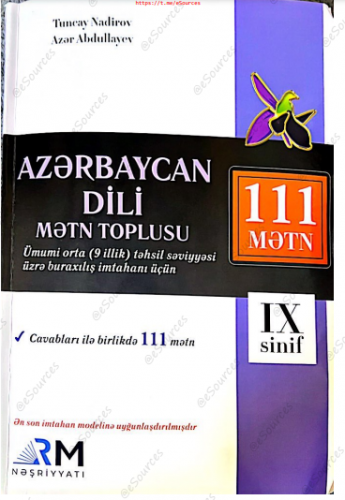 Azərbaycan Dili | Cavabları ilə birlikdə 111 mətn | 9-cu sinif |RM nəşriyyatı|PDF YÜKLƏ 