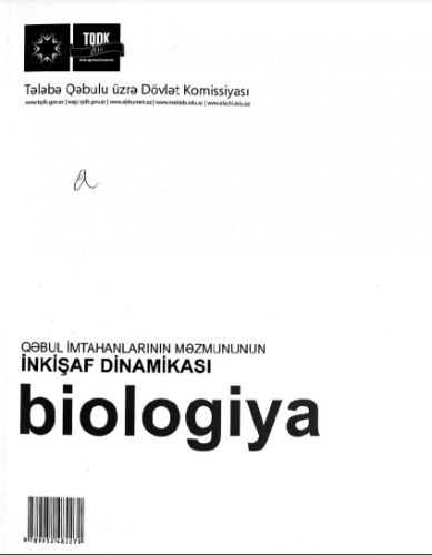 Qəbul imtahanlarının məzmununun inkişaf dinamikası Biologiya TQDK Test 2012 | PDF YÜKLƏ
