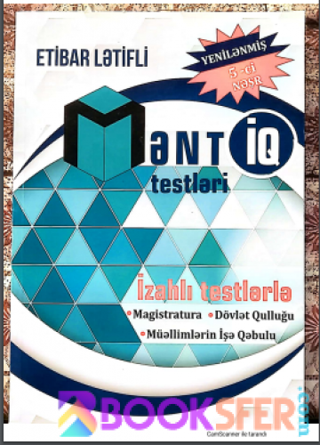 Magistratura, dövlət qulluğu, müəllimlərin işə qəbulu. Məntiq - Etibar Lətifli (ELS Group) Test V nəşr|PDF INDIR