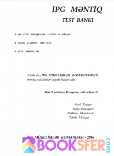 Məntiq test bankı - İPG  Məntiq 2016|PDF İNDİR