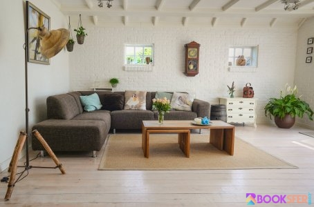 Modern grey couch and pillows 3