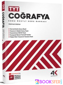 4K Yayınları - TYT Coğrafya Soru Bankası 2023 (HD) | PDF İNDİR