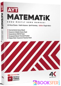 4K Yayınları - AYT Matematik Soru Bankası 2023 (HD) | PDF İNDİR