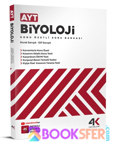 4K Yayınları - AYT Biyoloji Soru Bankası 2023 (HD) | PDF İNDİR