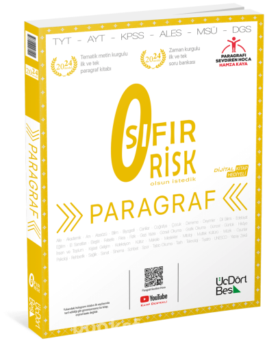 2024 Basım 345 Yayınları Sıfır Risk Paragraf Soru Bankası  | PDF İNDİR