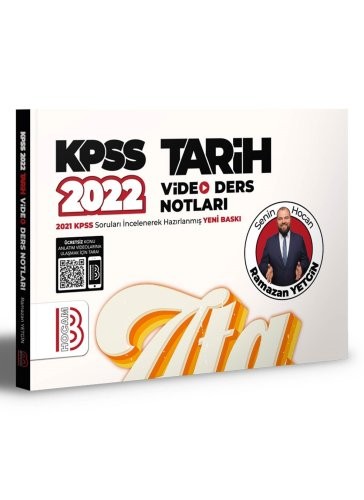 2022 KPSS Tarih Video Ders Notları Benim Hocam Yayınları | PDF İndir