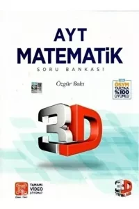 3D Yayınları Ayt Matematik Soru Bankası 2024 | PDF İndir 1