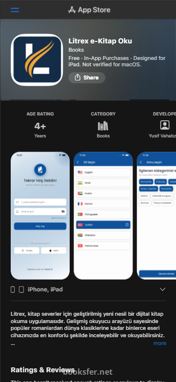 MÜJDE! Litrex Artık App Store'da!